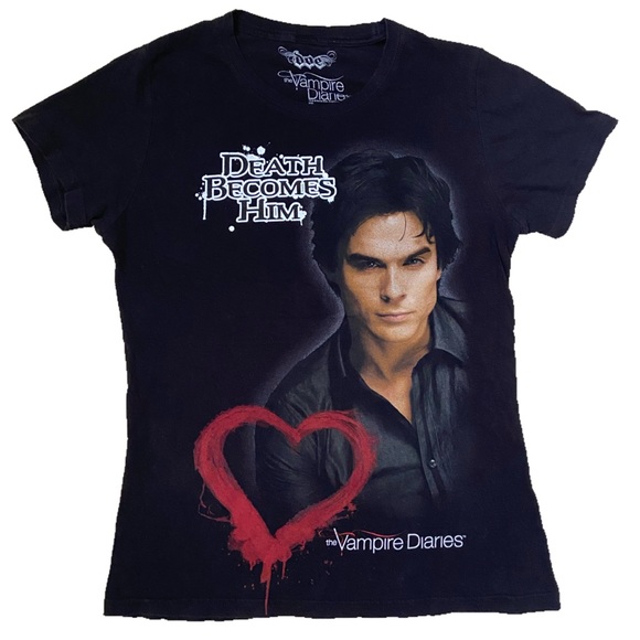 Hot Topic Tops - Vampire Diaries Damon Fitted Tee